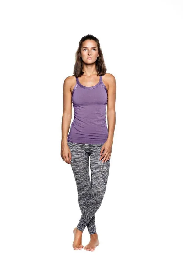 RUN & RELAX // WIDE STRAP BAMBOO TOP - PURPLE SHADOW