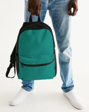 Shaded Blue-Green Canvas Backpack | C100M0Y50K30