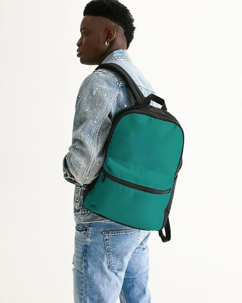 Shaded Blue-Green Canvas Backpack | C100M0Y50K30