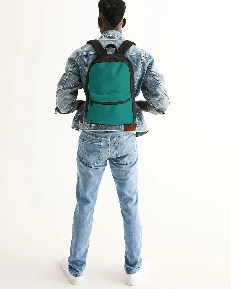 Shaded Blue-Green Canvas Backpack | C100M0Y50K30