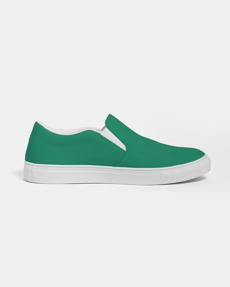 Shaded Green Slip-On Canvas Sneakers | Women's | C100M0Y75K30