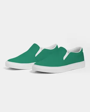 Shaded Green Slip-On Canvas Sneakers | Women's | C100M0Y75K30