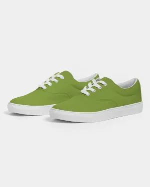 Shaded Warm Green Canvas Sneakers | Women's | C38M0Y100K30