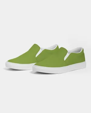 Shaded Warm Green Slip-On Canvas Sneakers | Men's | C38M0Y100K30