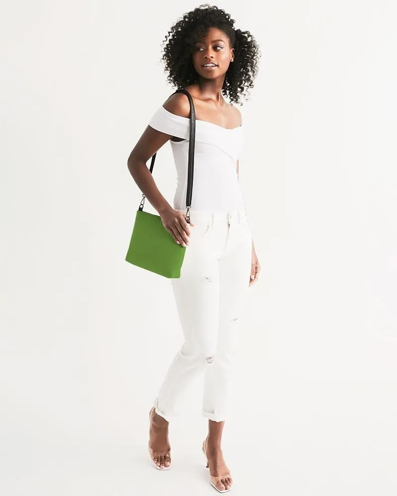 Shaded Warm Green Zip Pouch | C50M0Y100K30