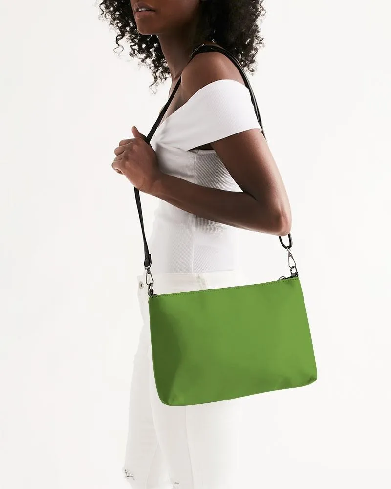 Shaded Warm Green Zip Pouch | C50M0Y100K30