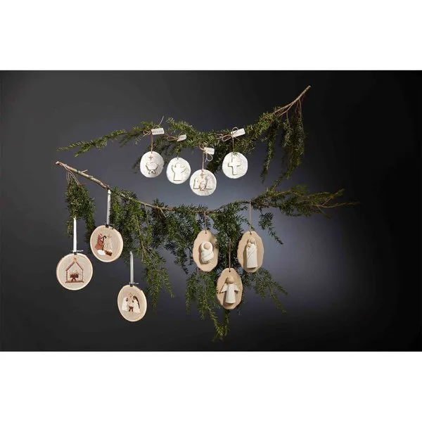 Shepherd Embroidered Hoop Ornament