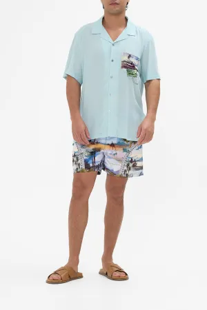 SHORT SLEEVE CAMP COLLARED SHIRT CALL ME IN CAIRO