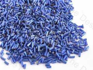 Silverline Light Blue Pipe / Bugle Glass Beads (Wholesale)