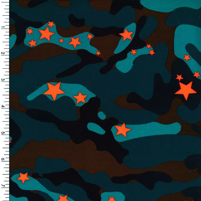 SP-NP2710 Star Camo Nylon Spandex Digitally Wet Print
