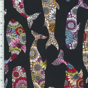 SP-NP2771 Whale Party Nylon Spandex Digitally Wet Print