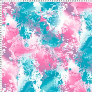 Spandex Smoke Pink Aqua