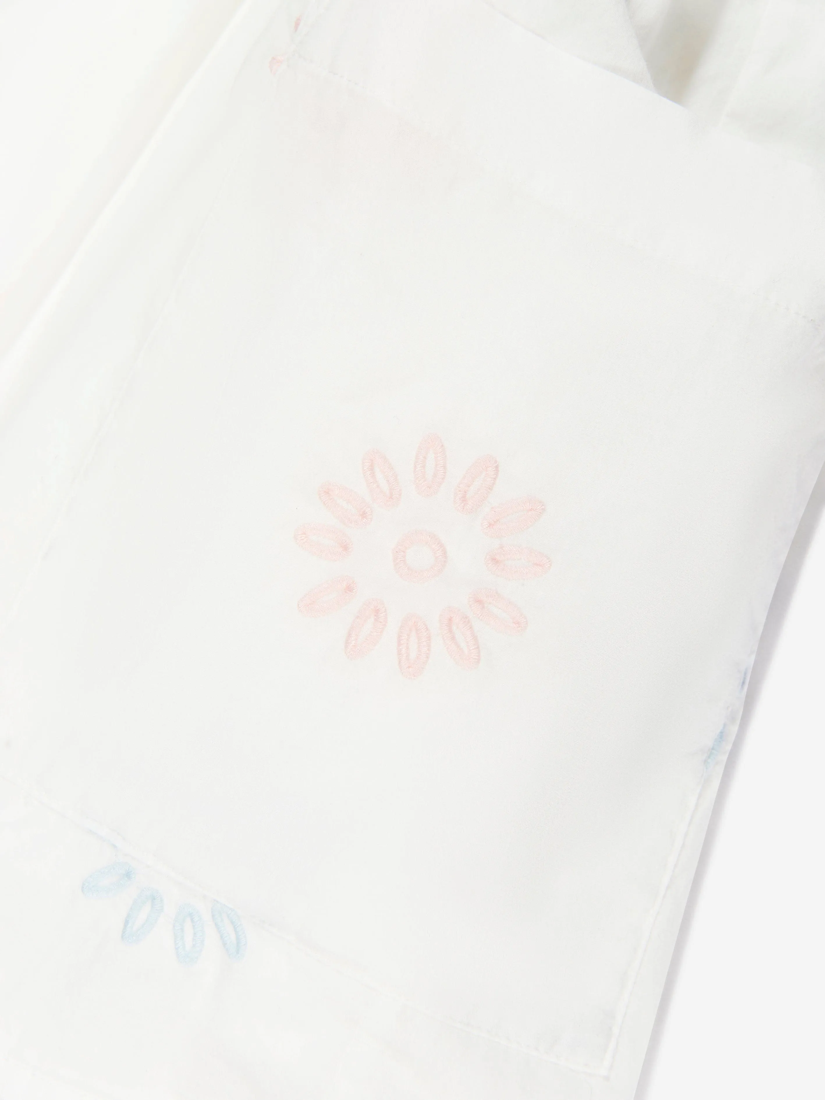 Stella McCartney Girls Embroidered Dress in Ivory