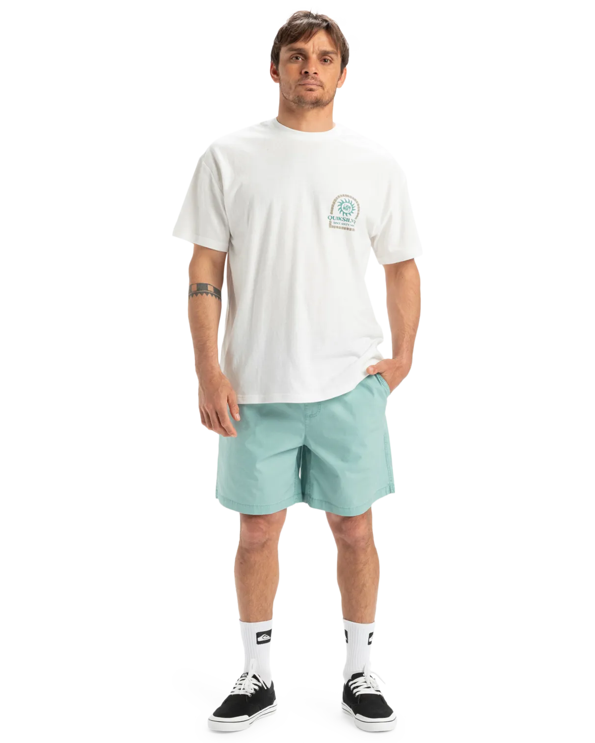 Taxer Walkshorts in Aquifer