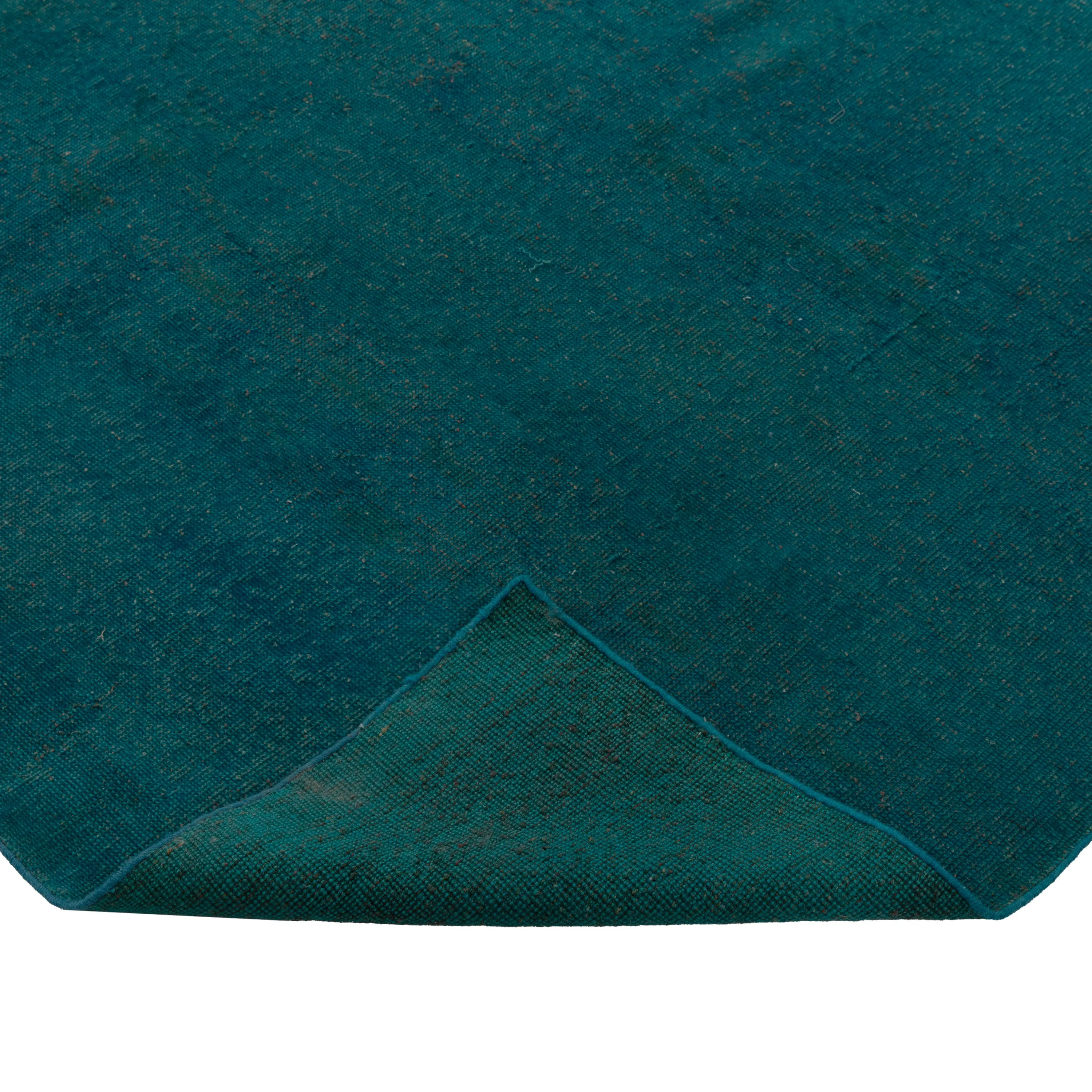 Teal Samsara Wool Rug - 4' x 8'6"