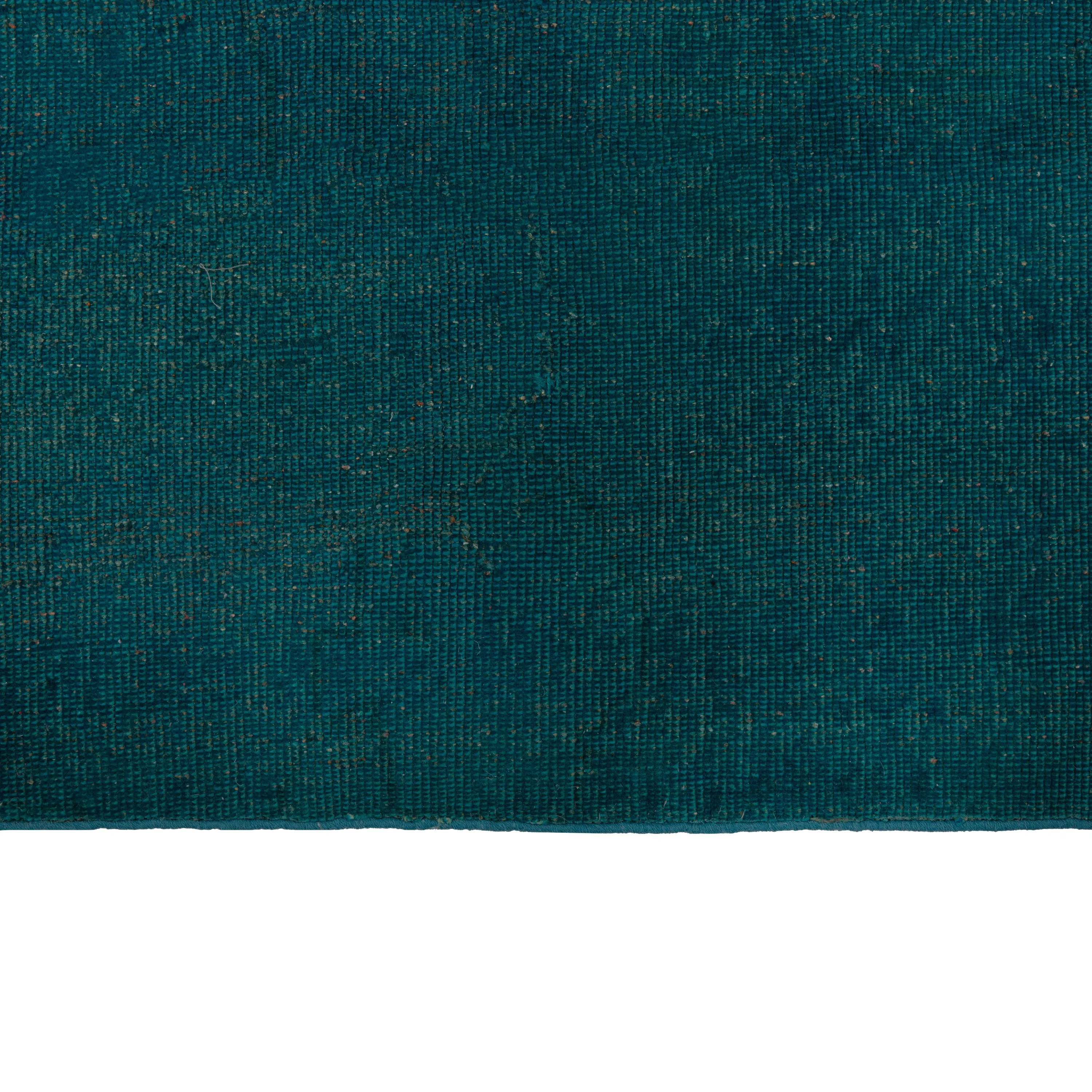 Teal Samsara Wool Rug - 4' x 8'6"