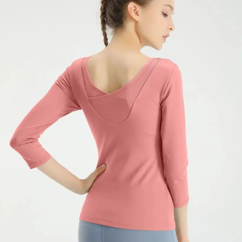 Tranquil Trio Mesh-Back Yoga Tops