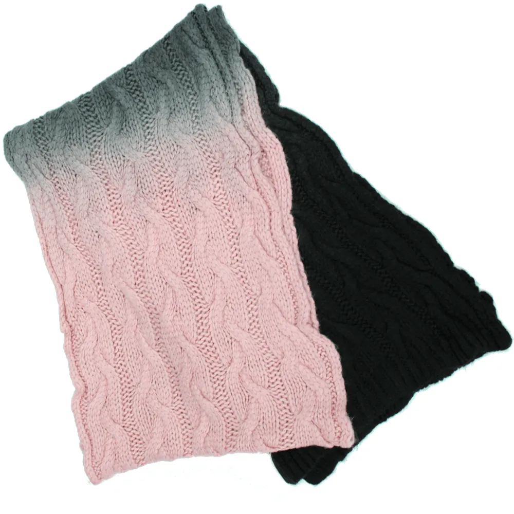 Two Tone Hat and Scarf