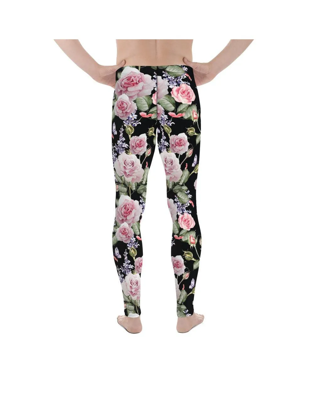 Watercolor Roses & Lavender Meggings