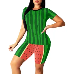 WATERMELON Women's Short Yoga Set