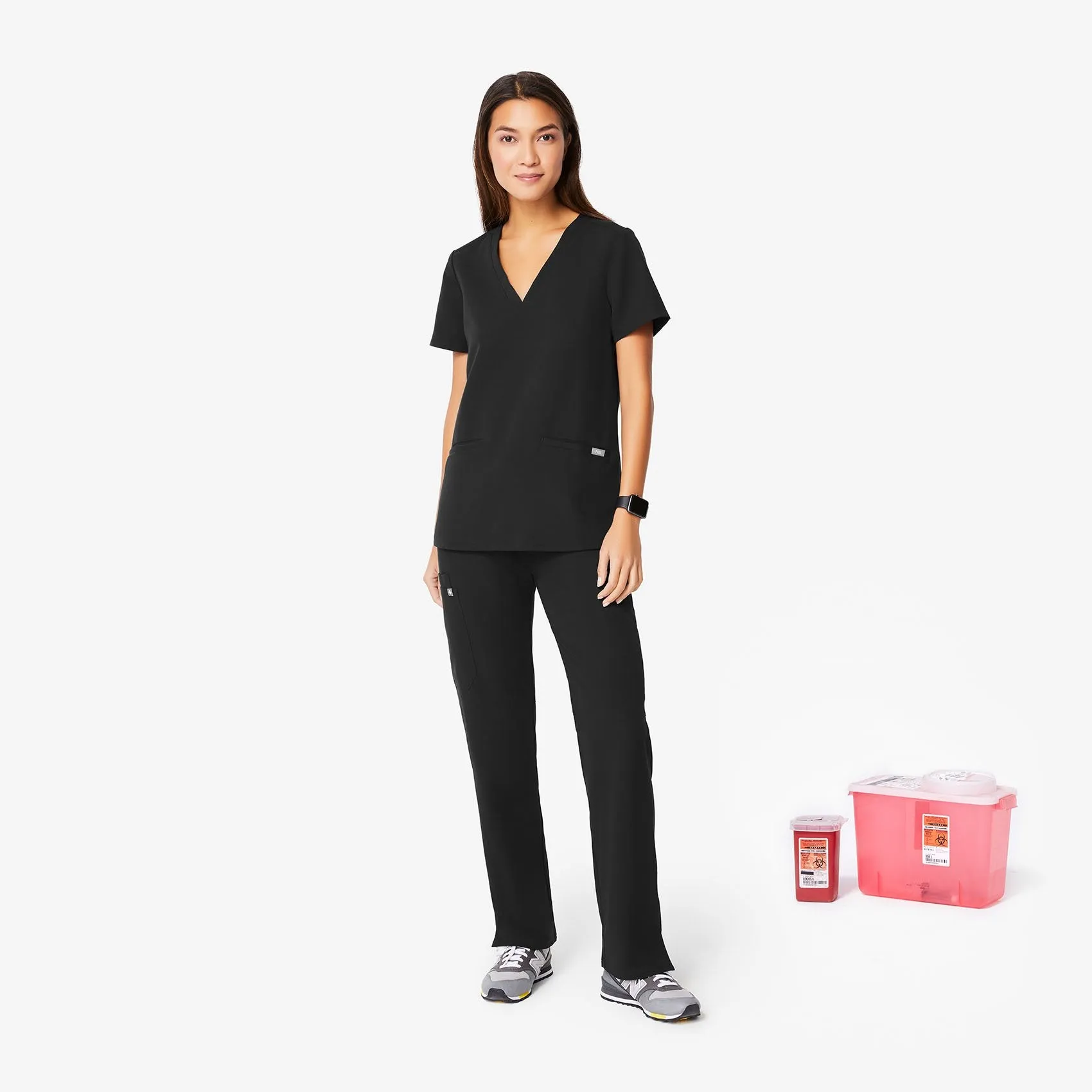 women's Black Kade - Cargo Scrub Pants