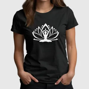 Zen Namaste T-Shirt - Lotus Motif - Yoga & Meditation Apparel